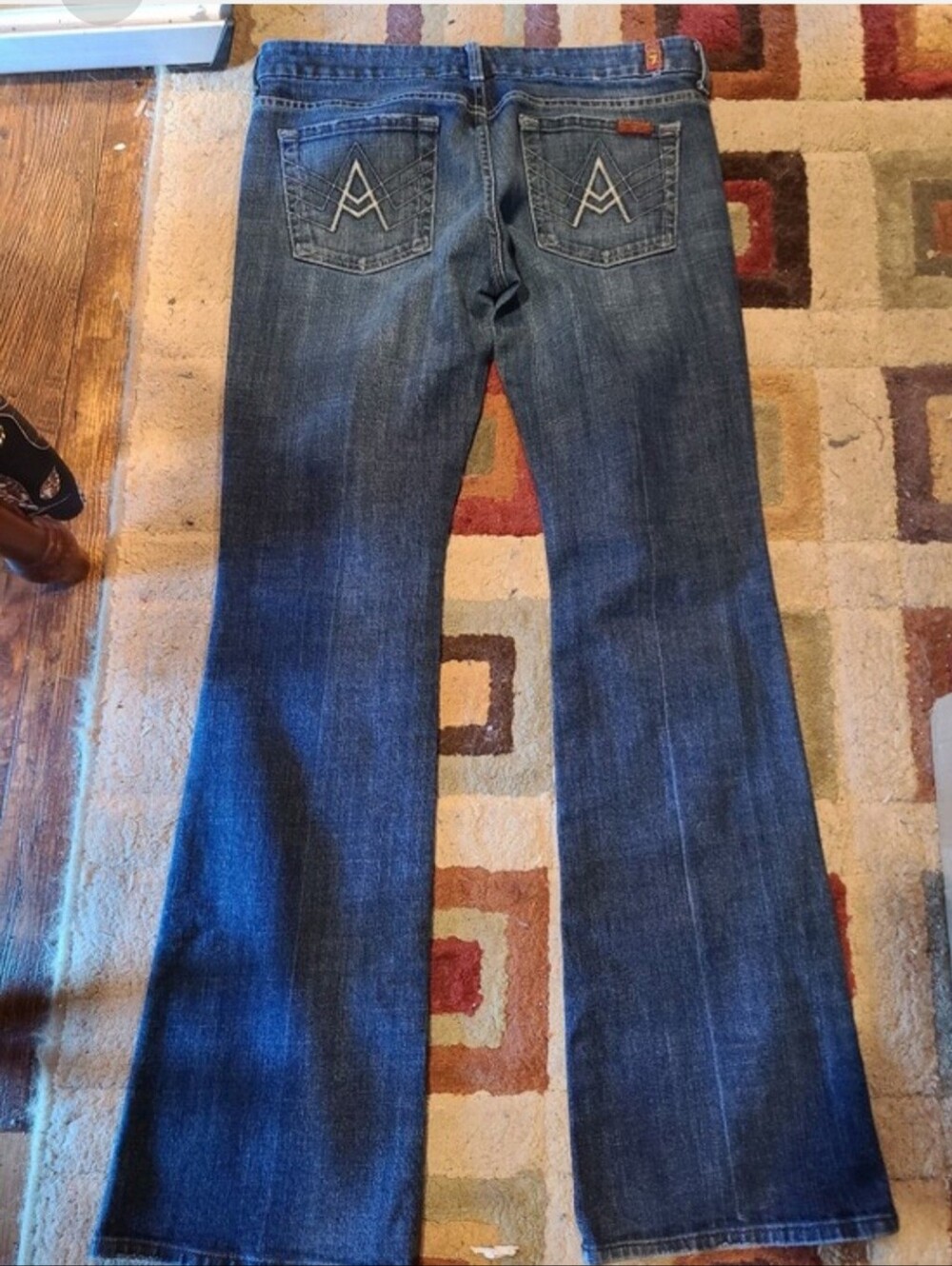 7 For All Mankind Bootcut Jeans with Back Pocket Embroidery